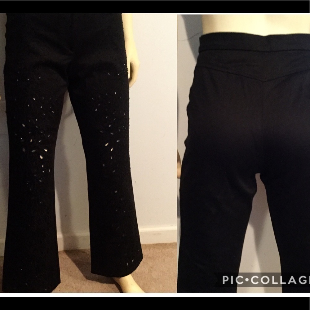 Ribkoff Trends Cut Out Bead Embellished Pants